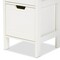 Baxton Studio Reuben White Finished 2-Drawer Wood Storage Cabinet 163-10299 - alternate 4